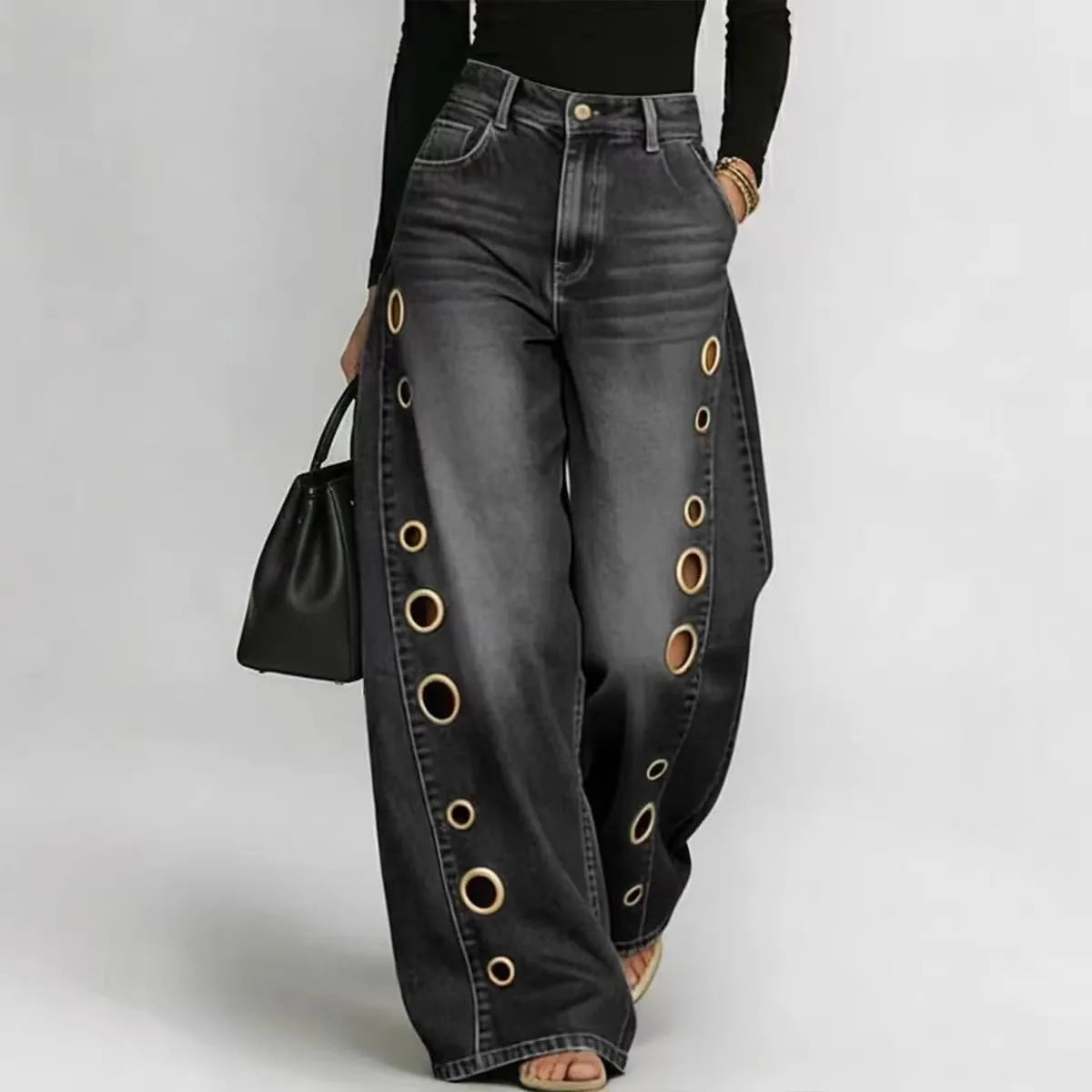 Jean Glam Wide – noir